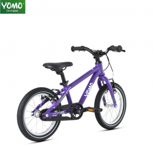 Yomo 14 Inch Alloy Kids Bike Lilac Purple rear view